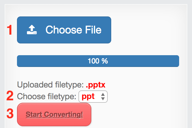 How to convert PPTX files online to PPT